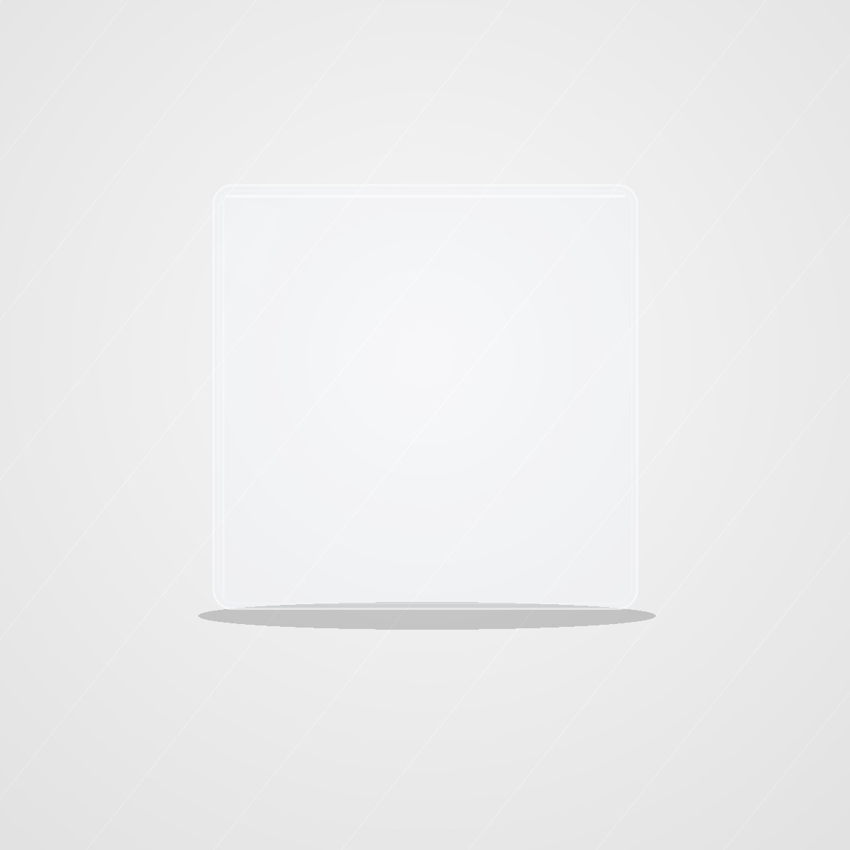 Pure alkaline ice cube on white background